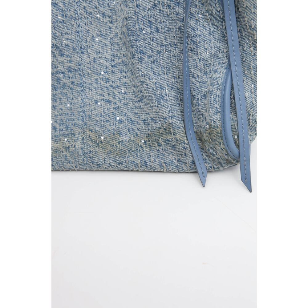 Maje rhinestone-embellished denim tote bag - Picture 6 of 10